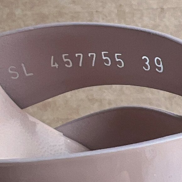 Yves Saint Laurent Tribute Beige Heels Leather Platform Sandals Women Sz 39 US9 - Picture 9 of 11